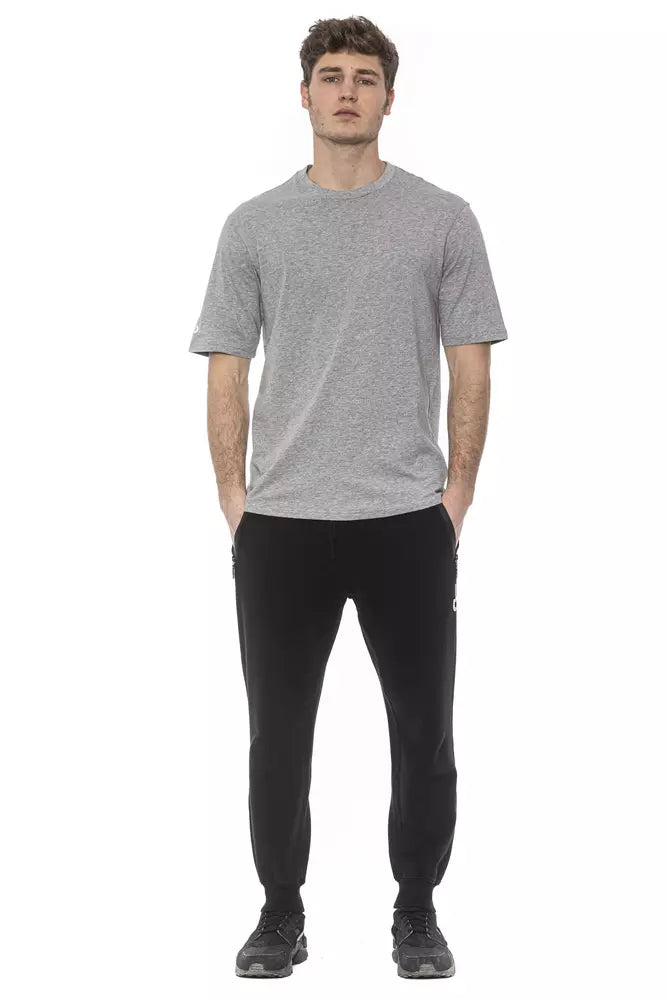 T-shirt gris en coton pour homme