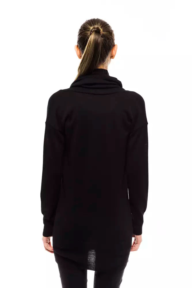 Pull femme en laine noire Montana Blu