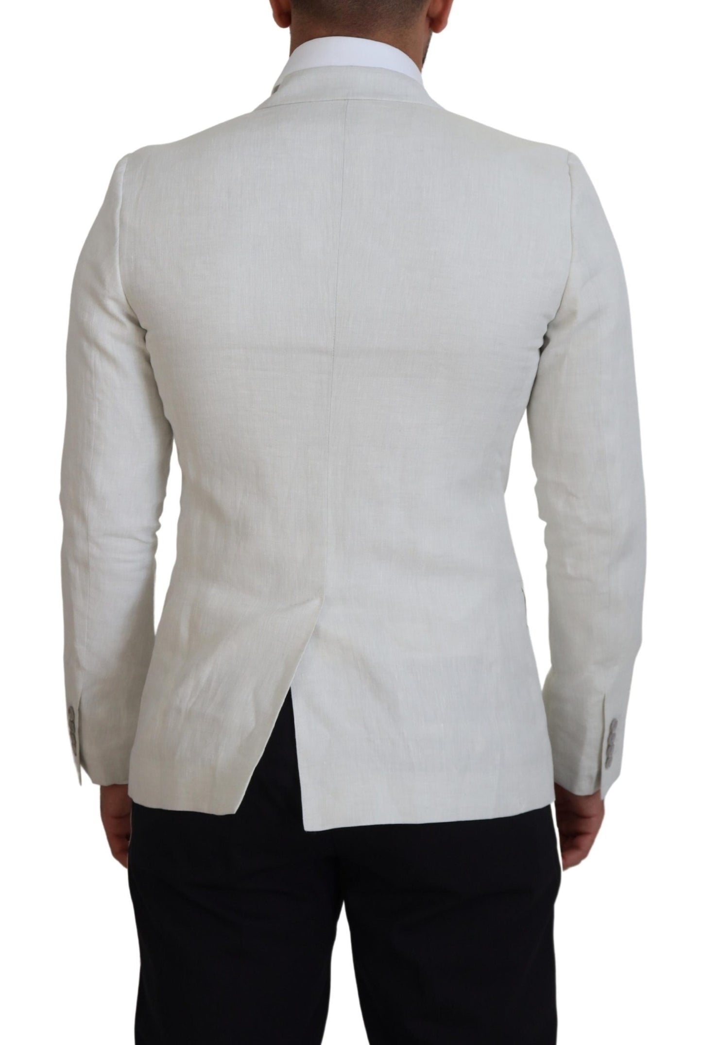 Blazer simple boutonnage blanc élégant Dolce & Gabbana Sicilia