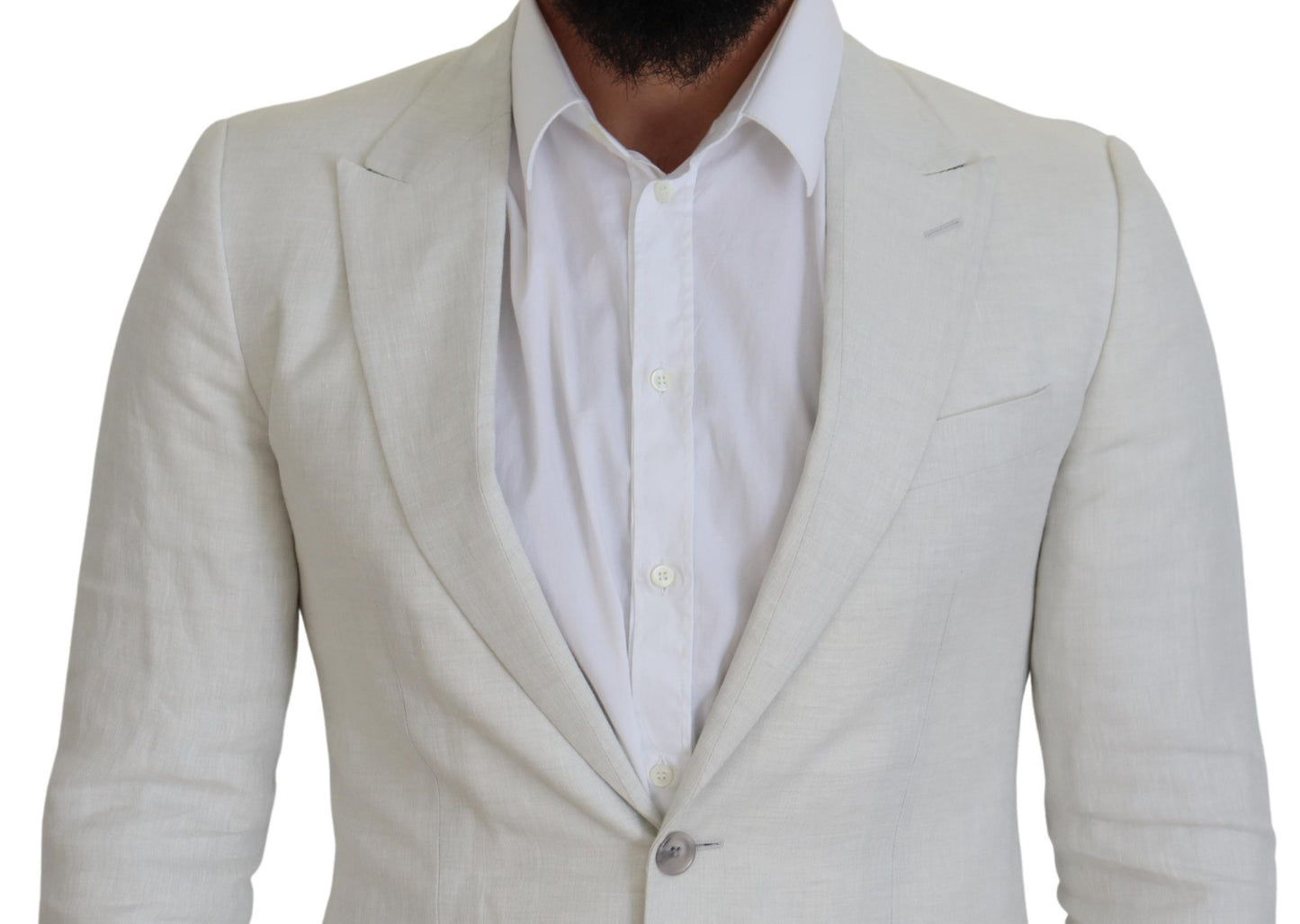 Blazer simple boutonnage blanc élégant Dolce & Gabbana Sicilia
