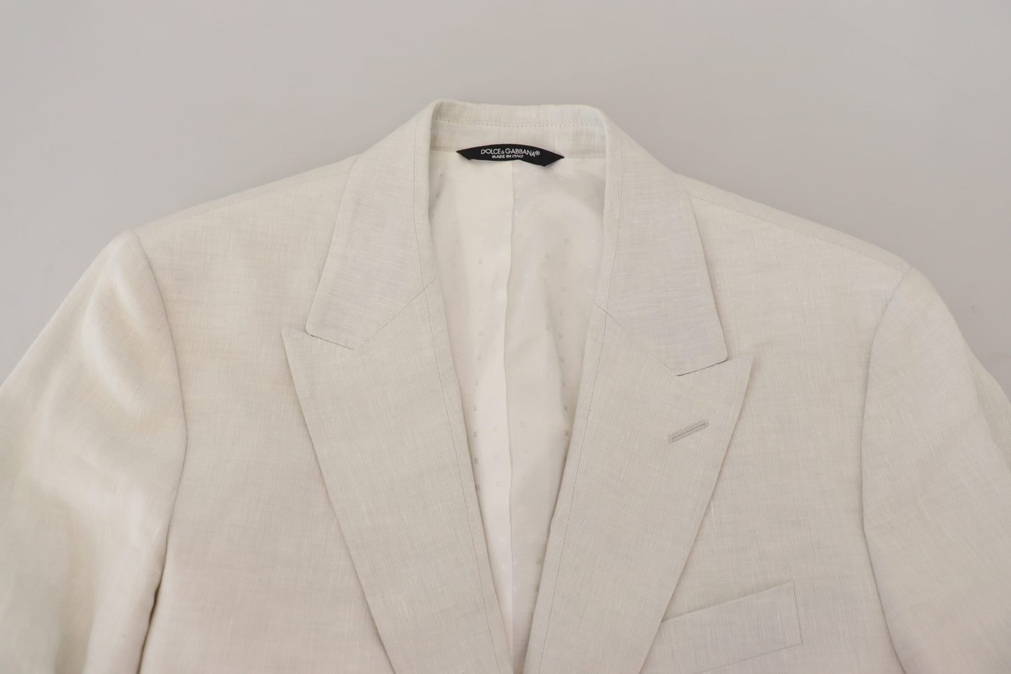 Blazer simple boutonnage blanc élégant Dolce & Gabbana Sicilia