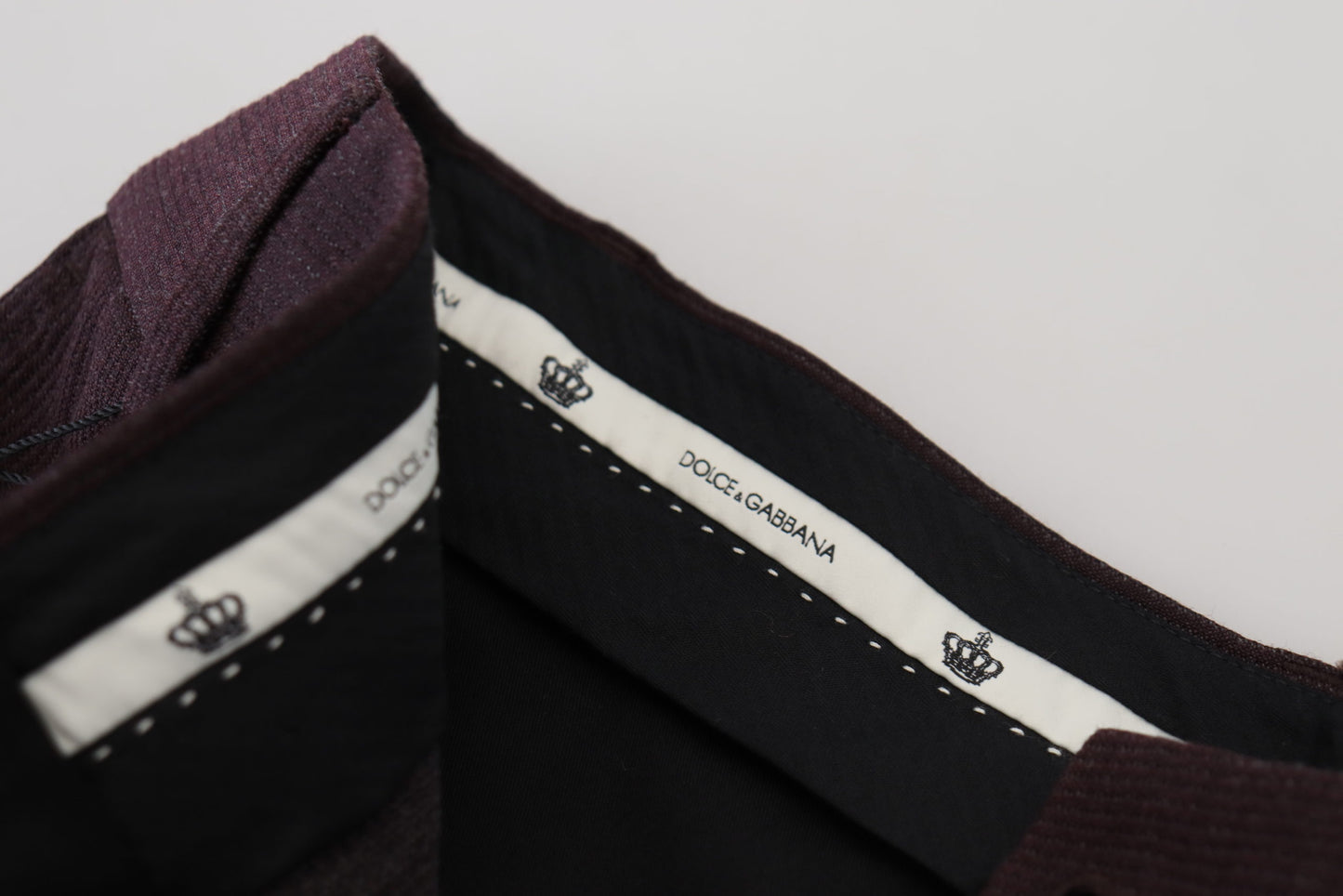 Pantalon élégant en coton mélangé marron Dolce & Gabbana