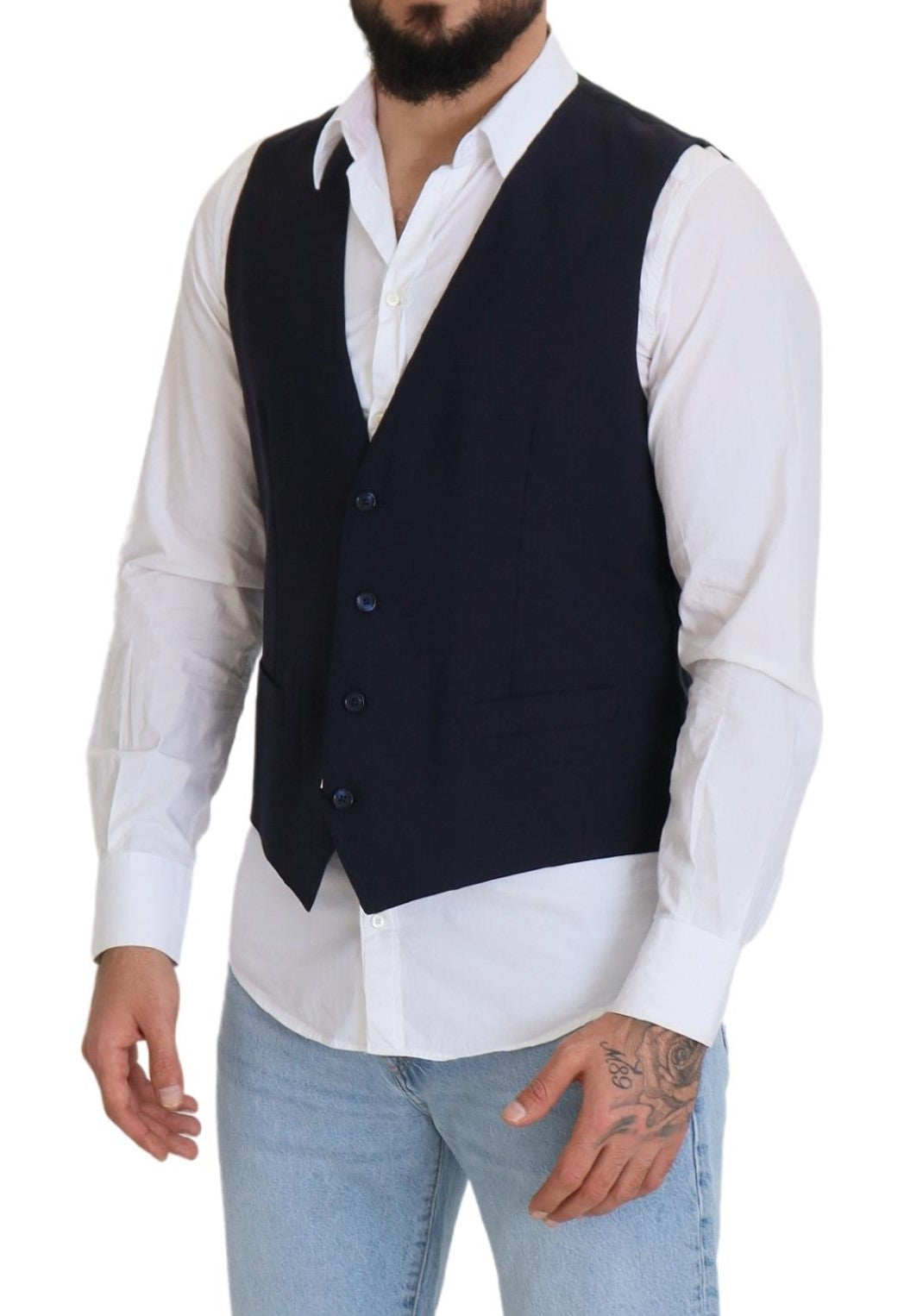 Gilet élégant bleu foncé Dolce & Gabbana pour robe de soirée