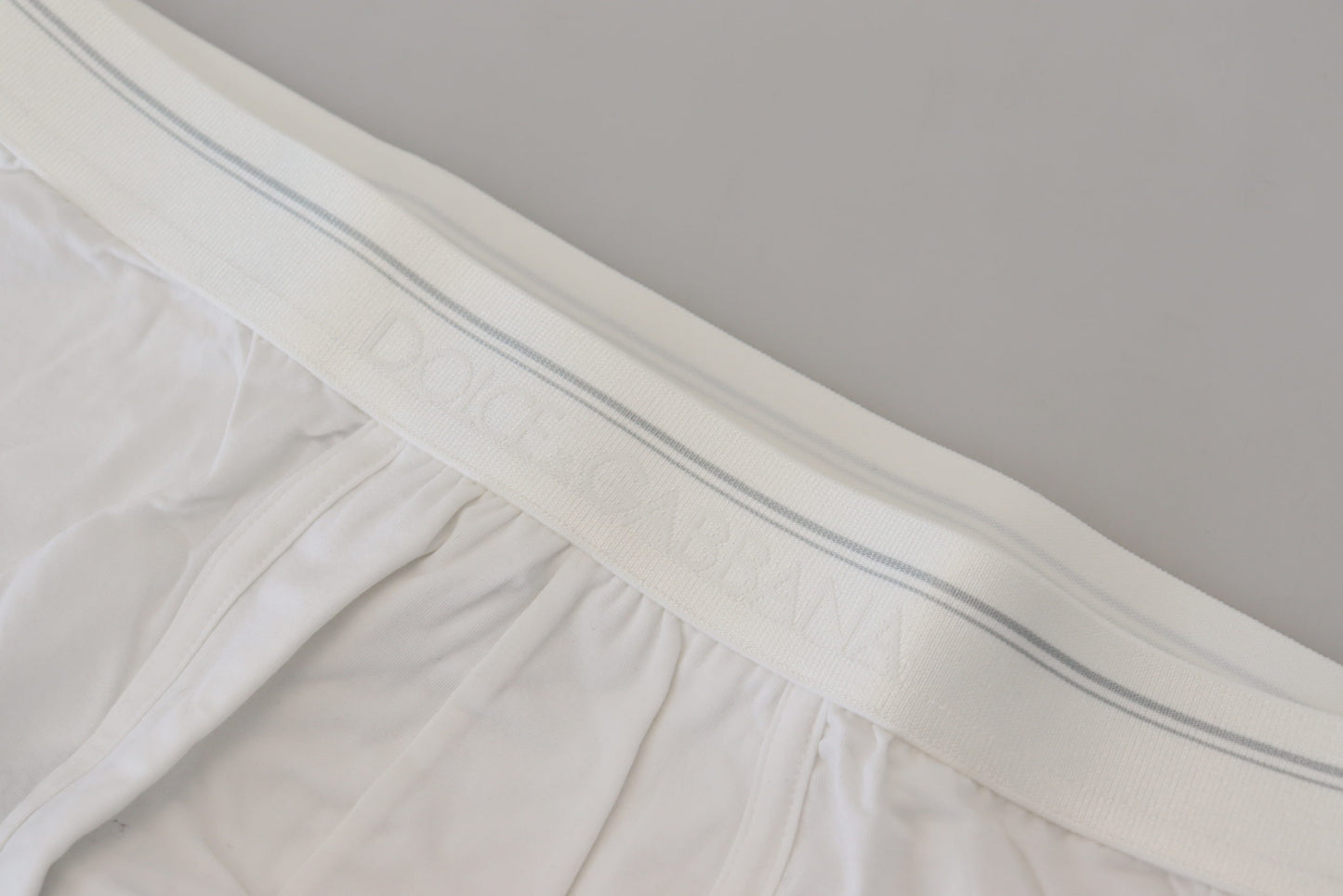 Boxer élégant en coton mélangé blanc Dolce & Gabbana