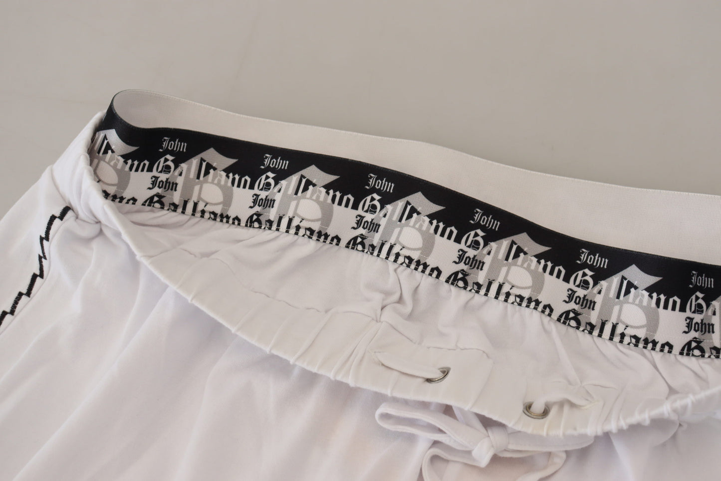 Pantalon large élégant en coton John Galliano