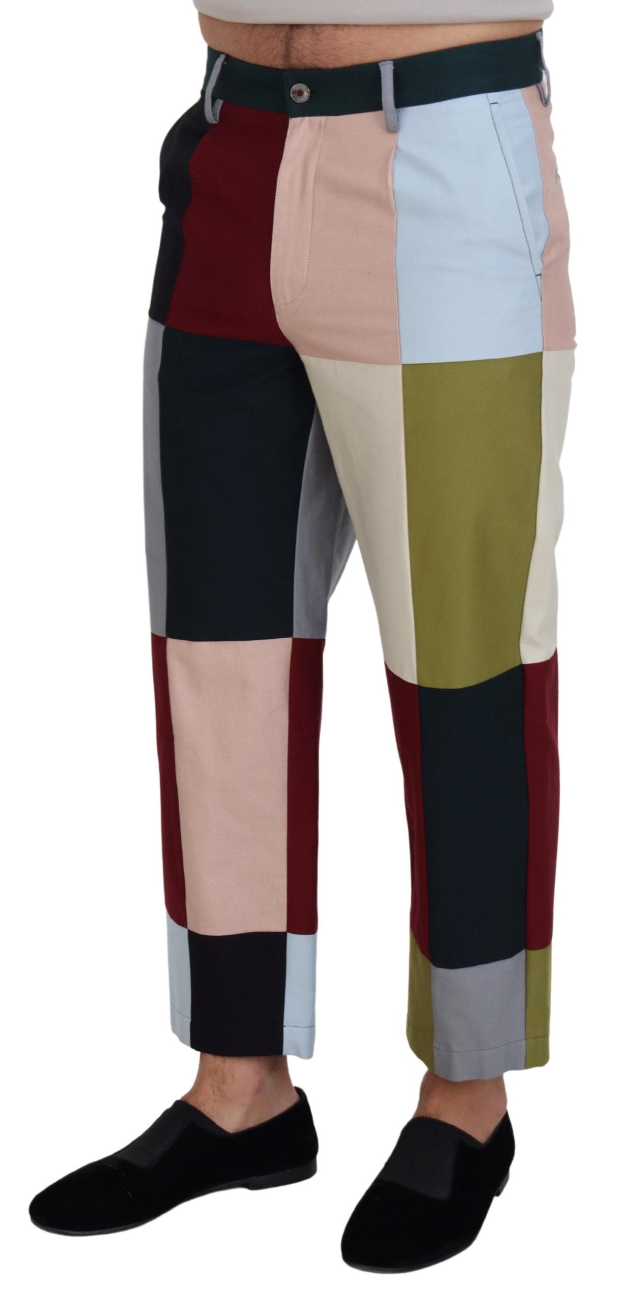 Dolce & Gabbana Superbe pantalon patchwork multicolore