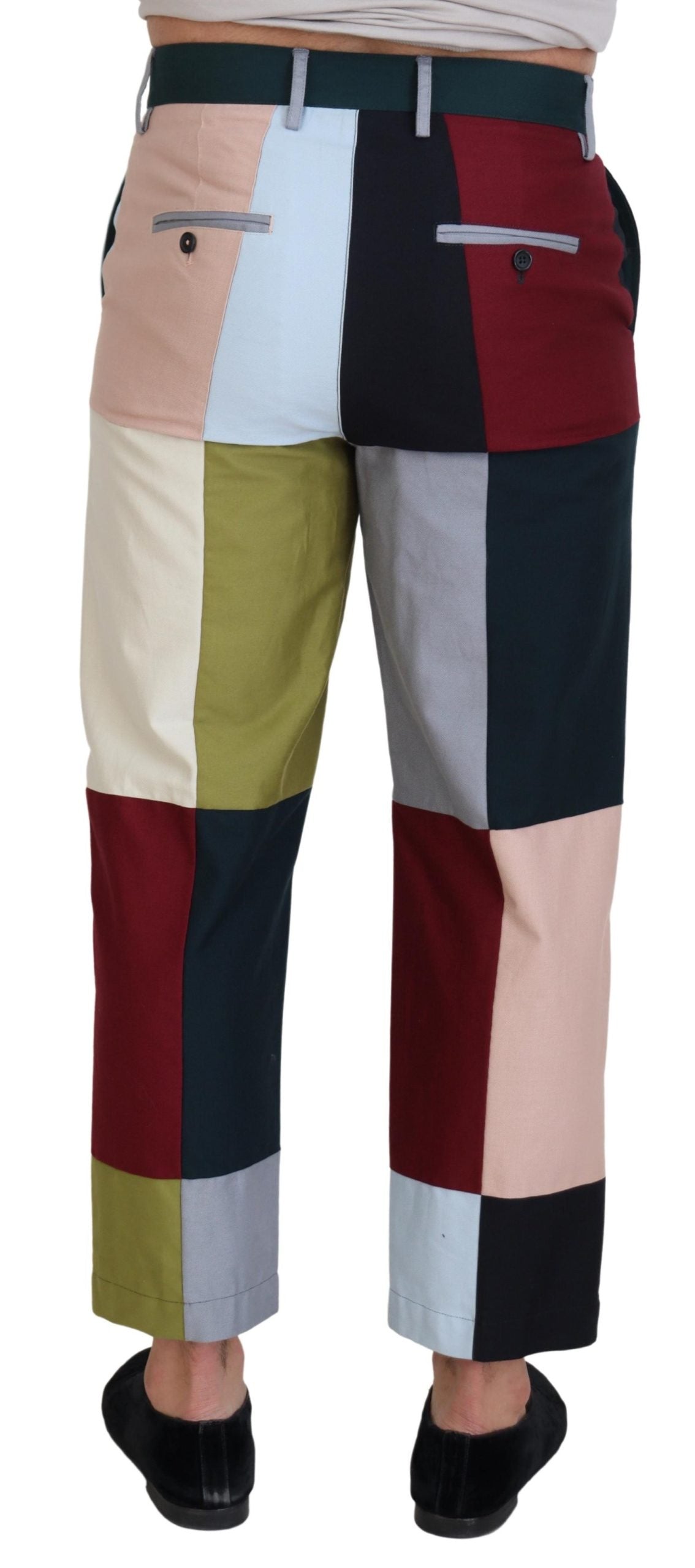 Dolce & Gabbana Superbe pantalon patchwork multicolore