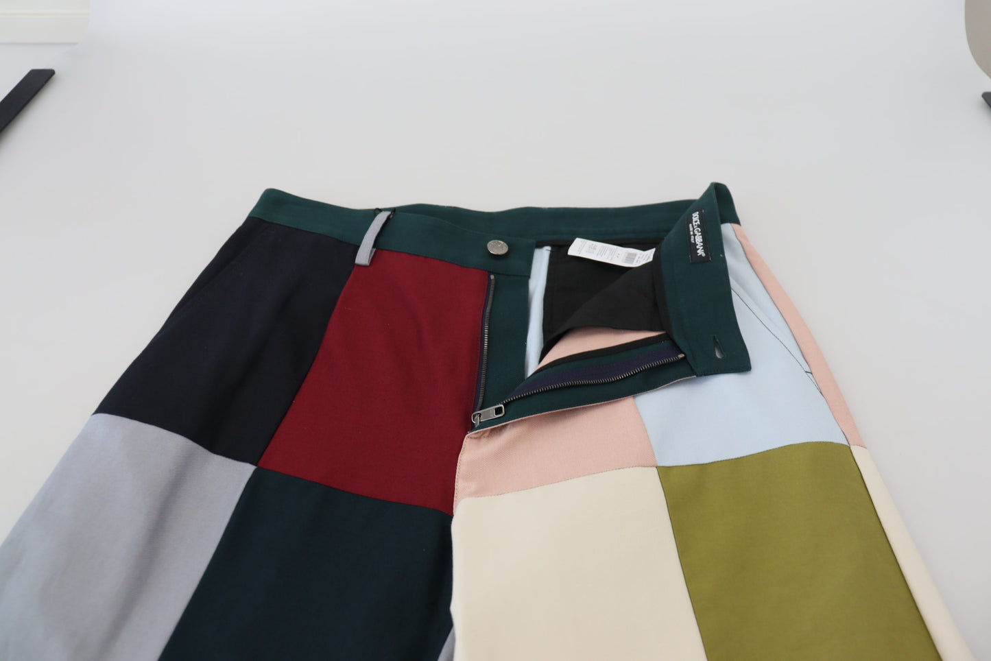 Dolce & Gabbana Superbe pantalon patchwork multicolore