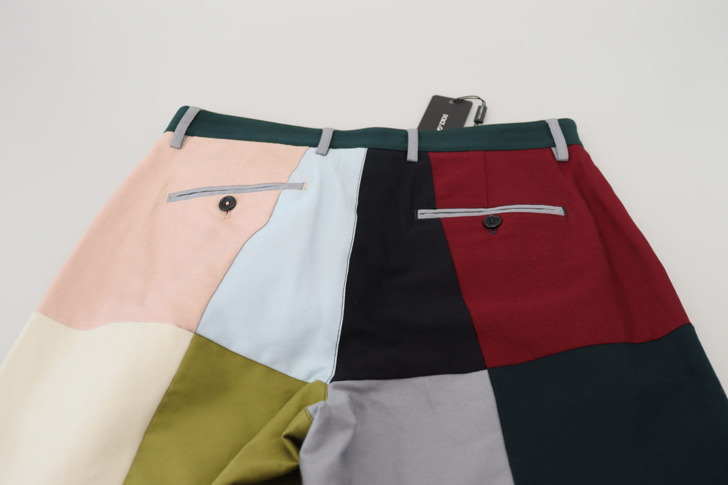 Dolce & Gabbana Superbe pantalon patchwork multicolore