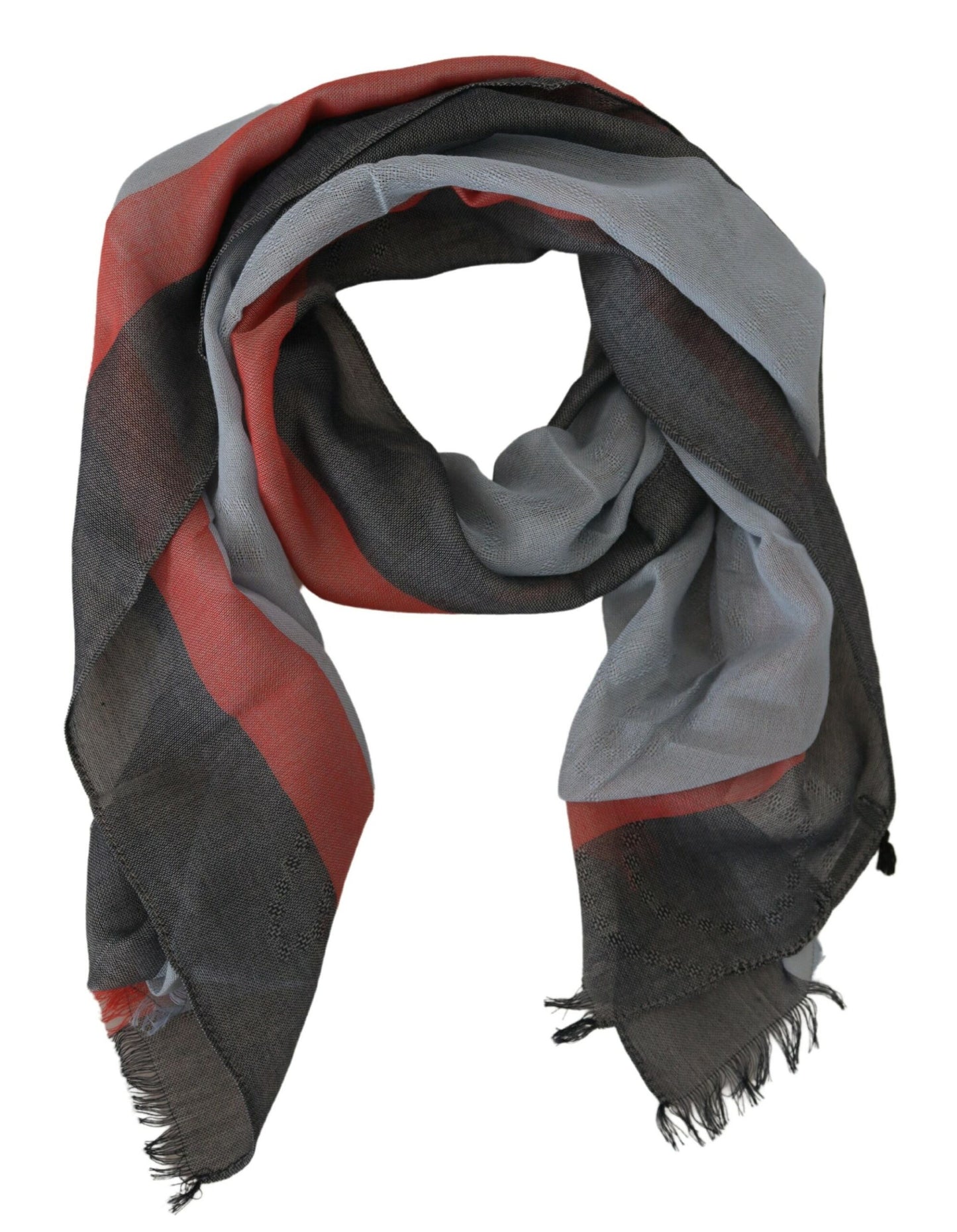 Costume National Multicolor Cotton Shawl Wrap Scarf by Costume National