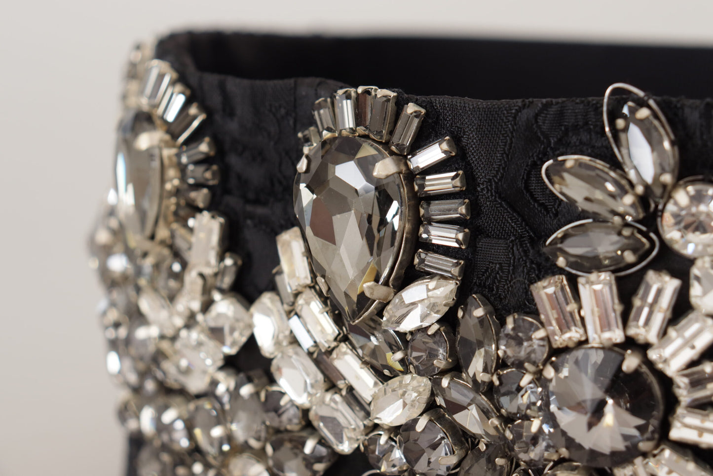 Ceinture élégante en soie ornée de strass Dolce & Gabbana