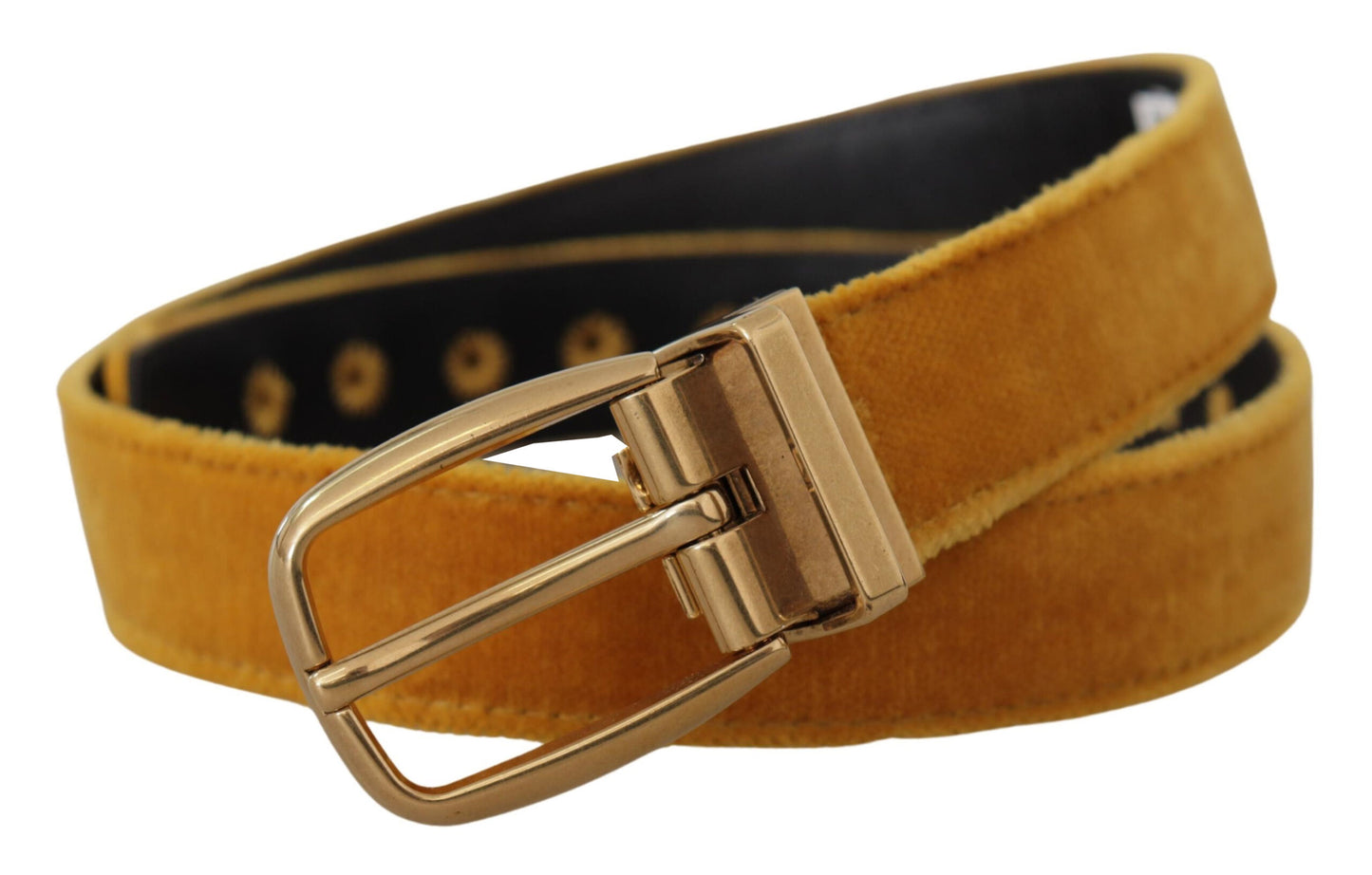Ceinture élégante en velours avec boucle dorée pour femme Dolce & Gabbana
