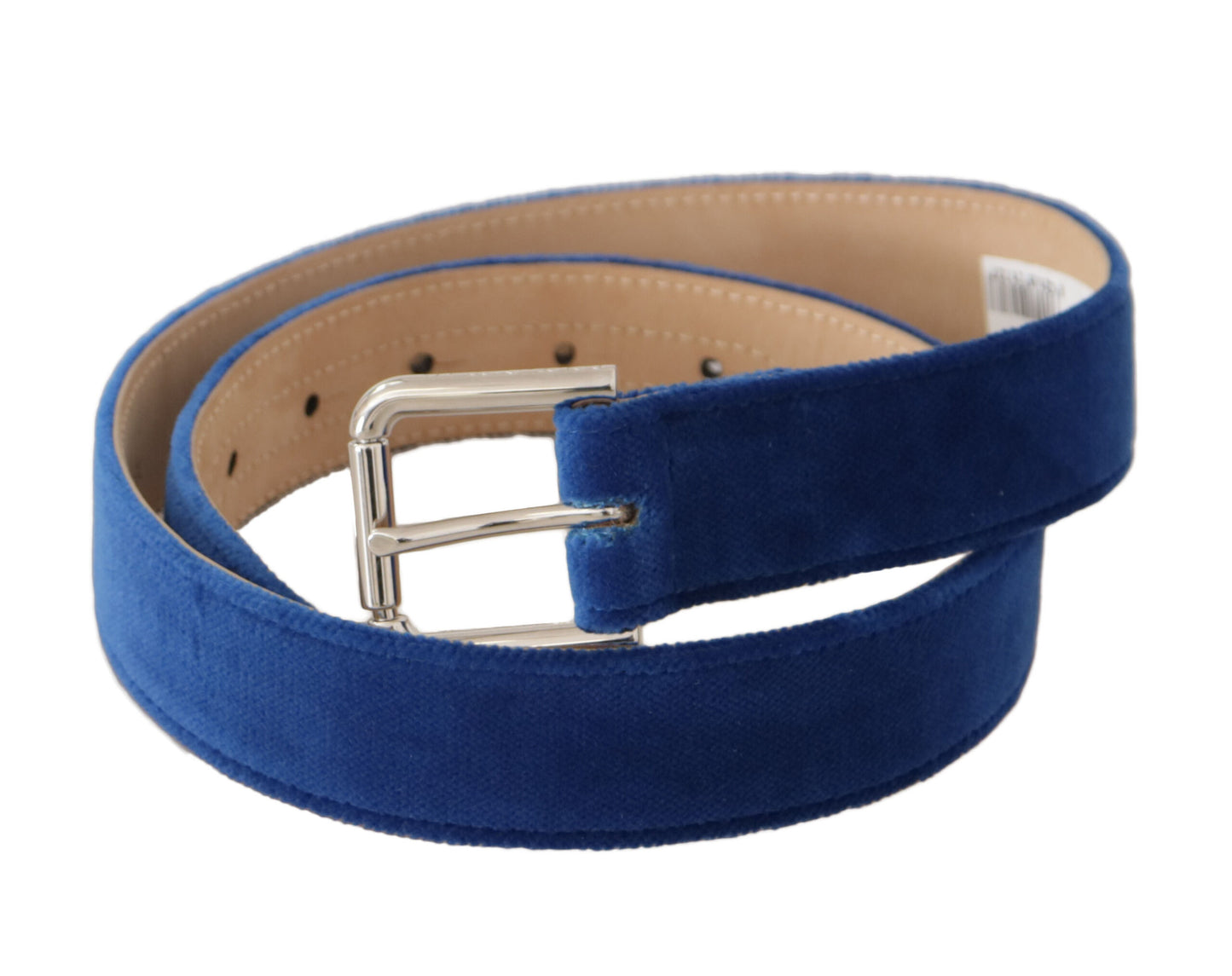 Ceinture élégante en velours avec logo en métal Dolce & Gabbana