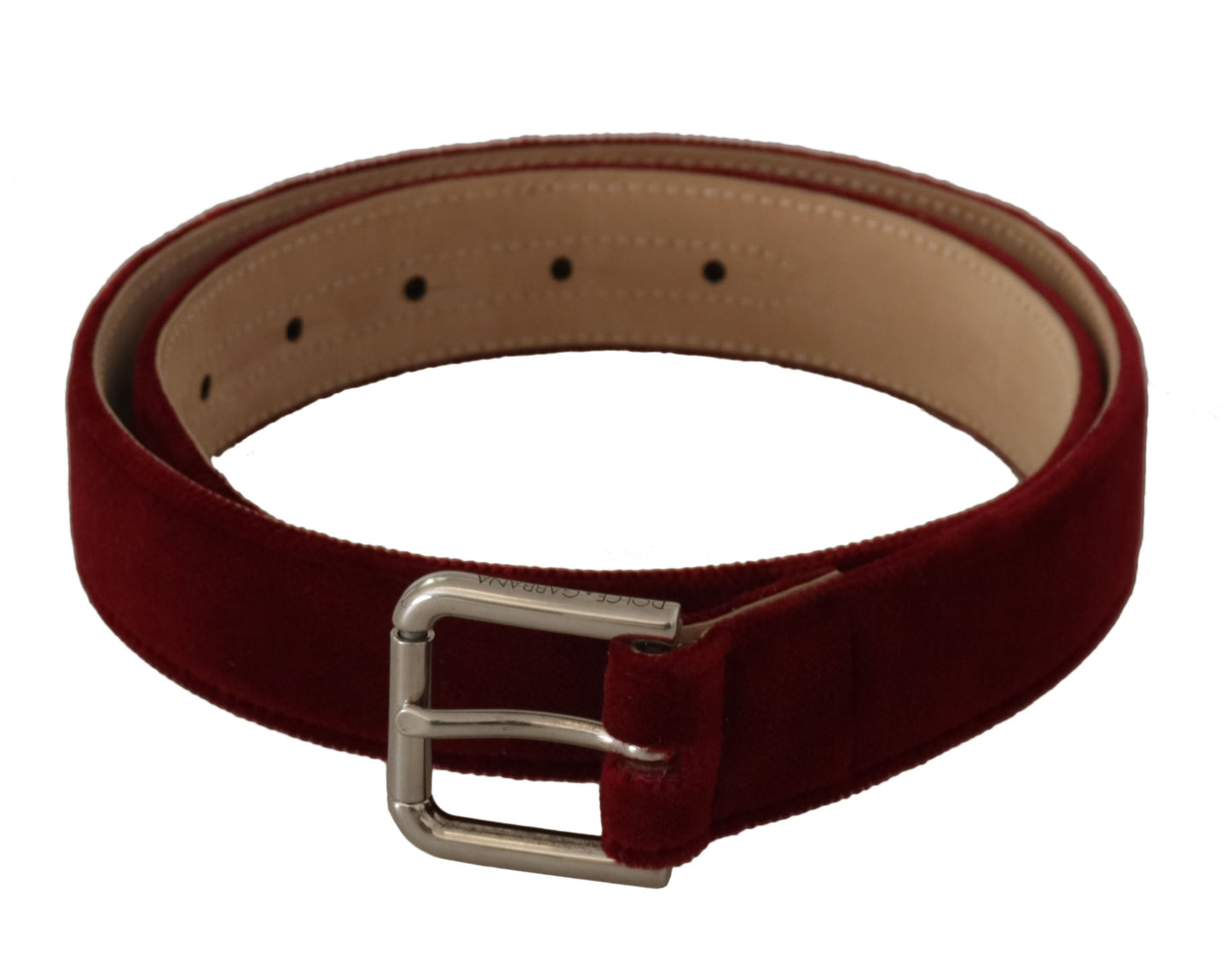Ceinture élégante en velours avec logo gravé Dolce & Gabbana