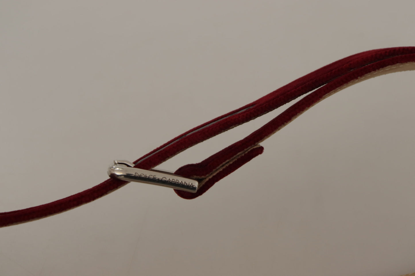 Ceinture élégante en velours avec logo gravé Dolce & Gabbana