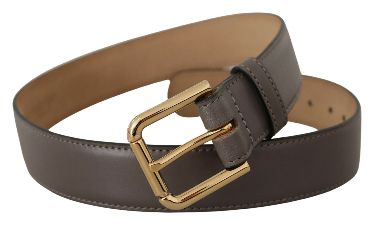 Ceinture en cuir à boucle gravée élégante Dolce & Gabbana