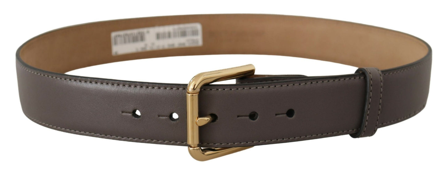 Ceinture en cuir à boucle gravée élégante Dolce & Gabbana