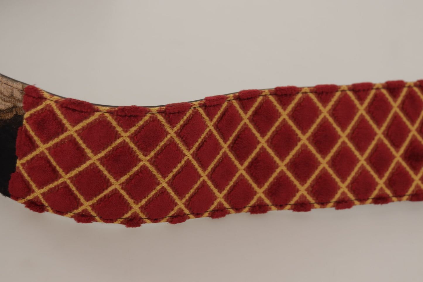 Ceinture en cuir multicolore avec logo gravé Dolce & Gabbana