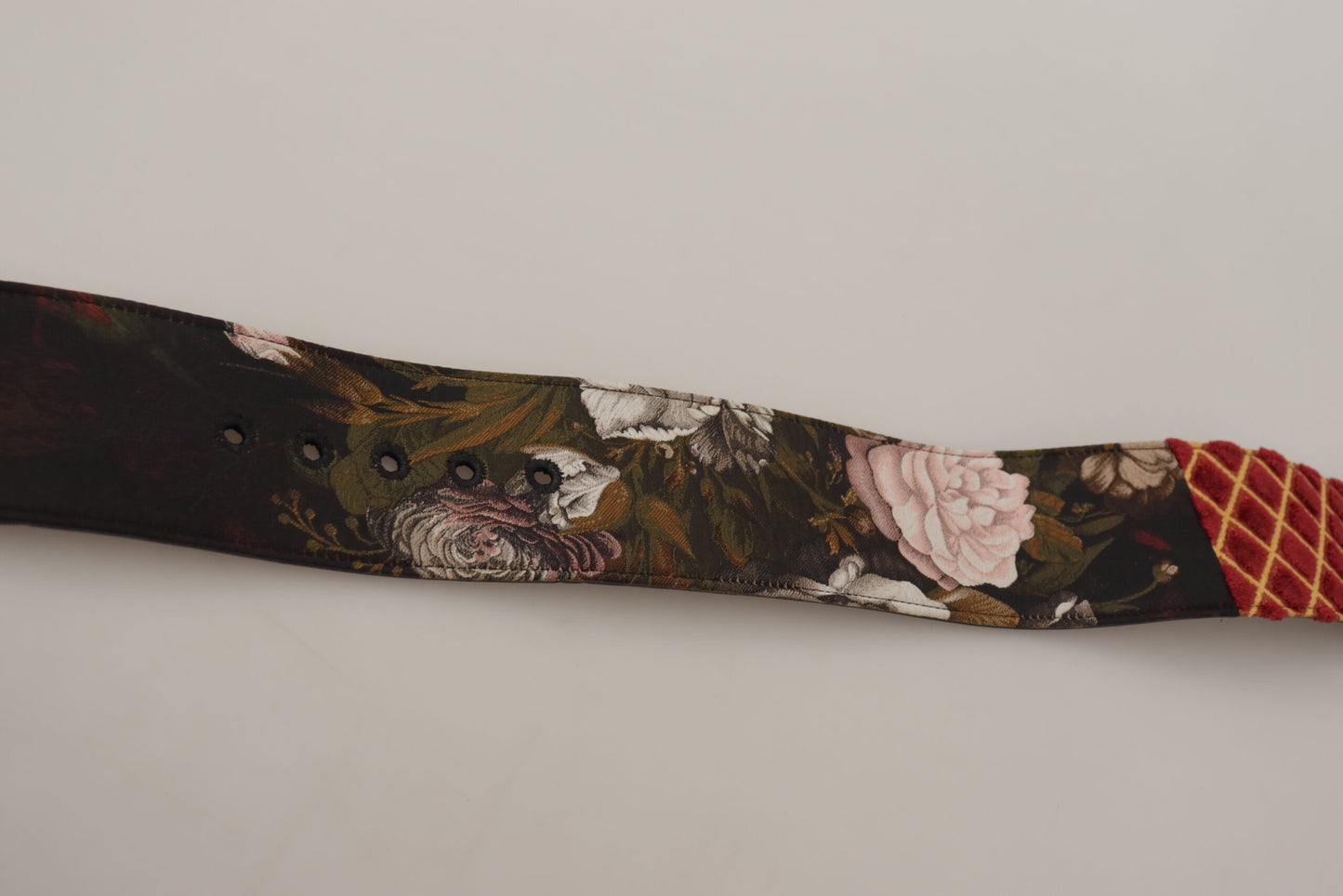 Ceinture en cuir multicolore avec logo gravé Dolce & Gabbana