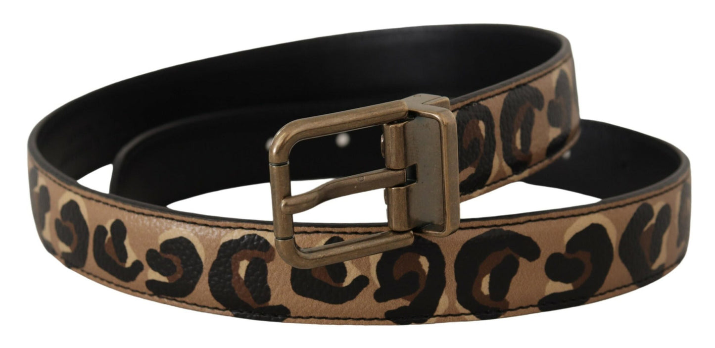 Ceinture en cuir avec logo gravé Dolce & Gabbana Chic