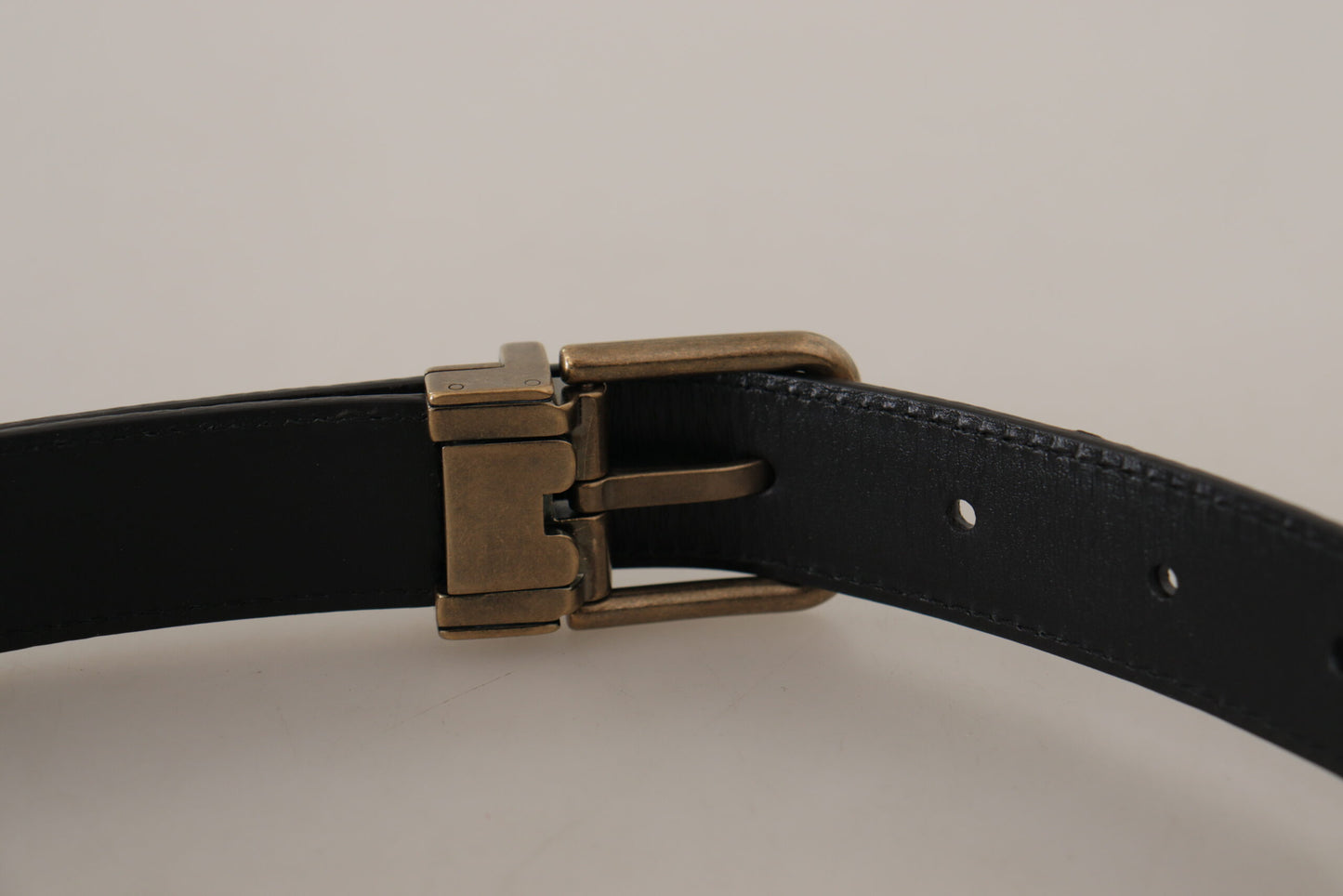 Ceinture en cuir avec logo gravé Dolce & Gabbana Chic