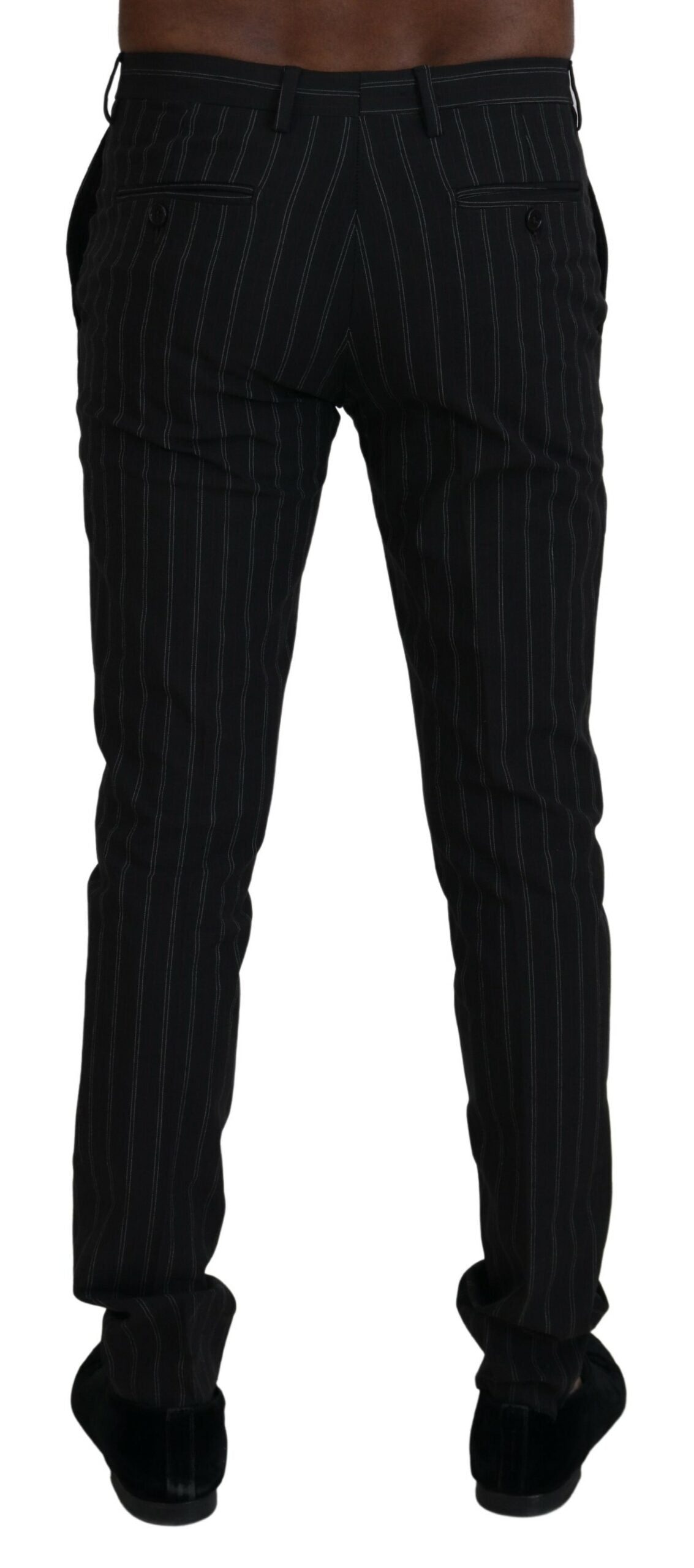 Pantalon habillé élégant en viscose à rayures BENCIVENGA pour homme