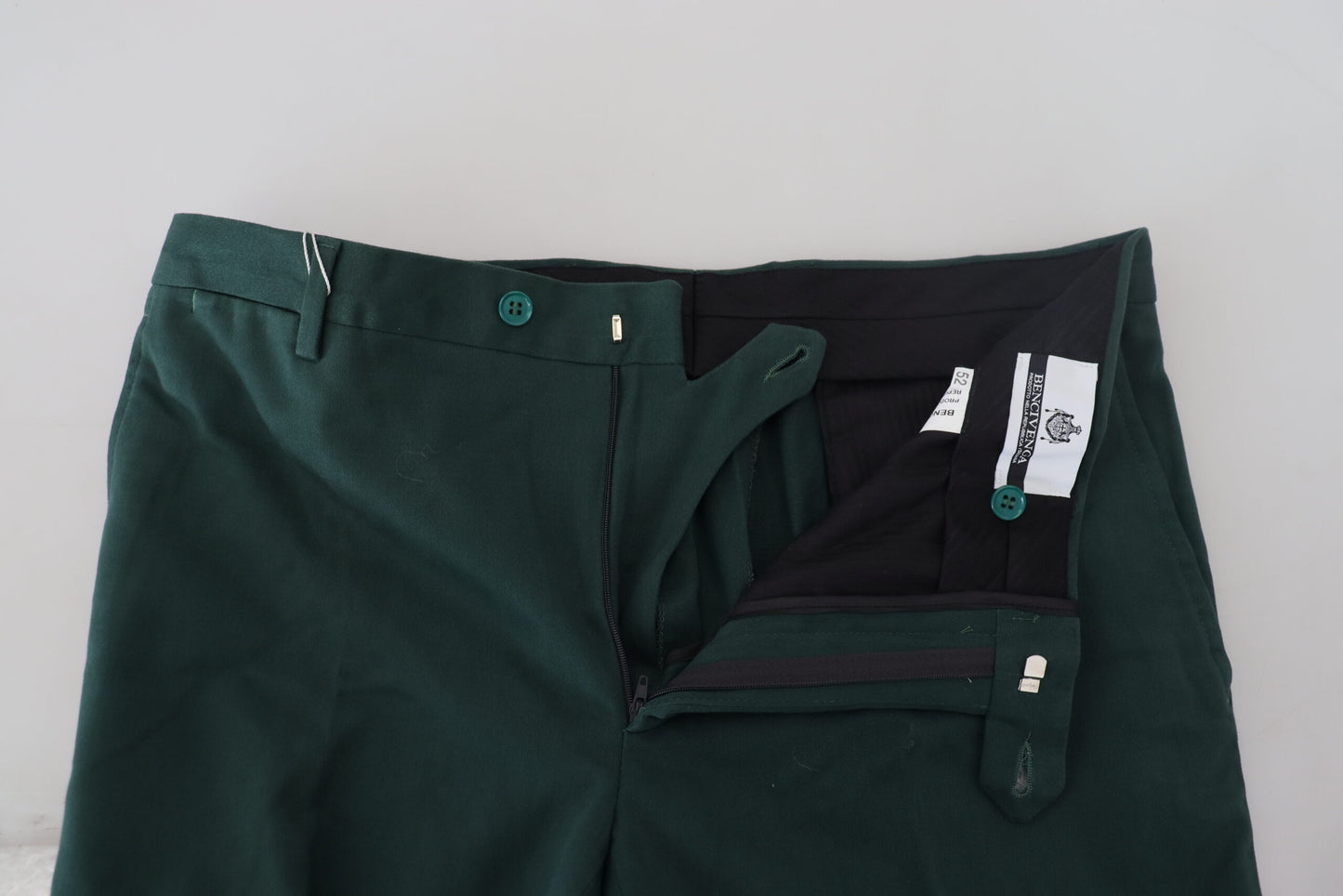 Pantalon chino élégant vert foncé BENCIVENGA
