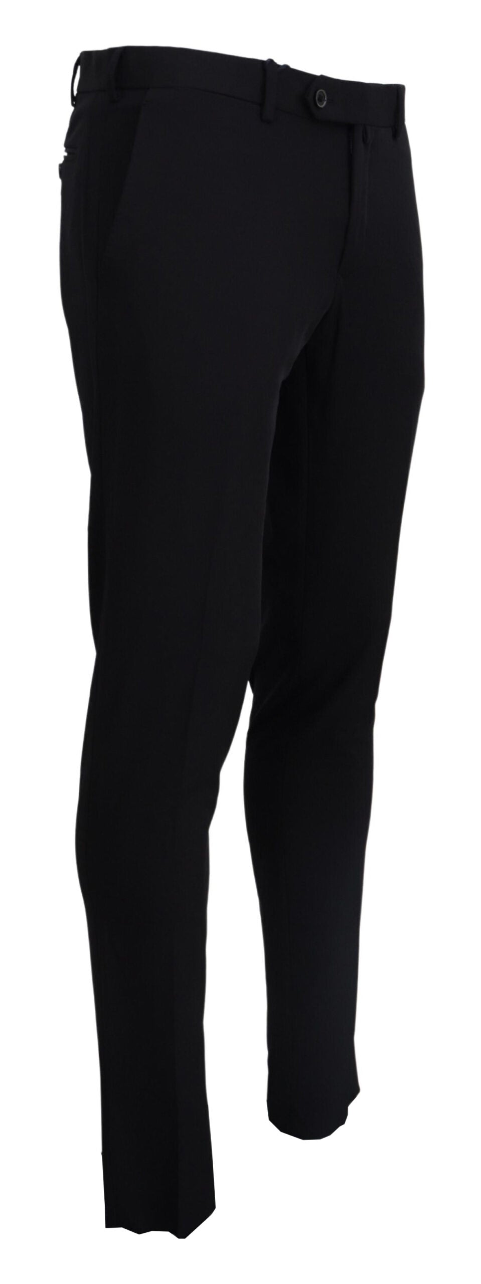 Pantalon de costume italien noir élégant Domenico Tagliente