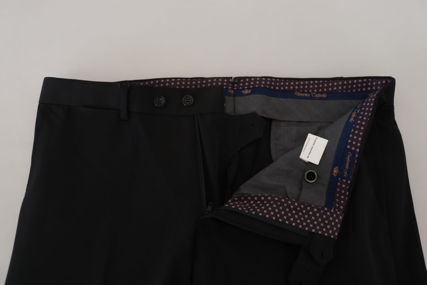 Pantalon habillé noir sophistiqué Domenico Tagliente pour homme
