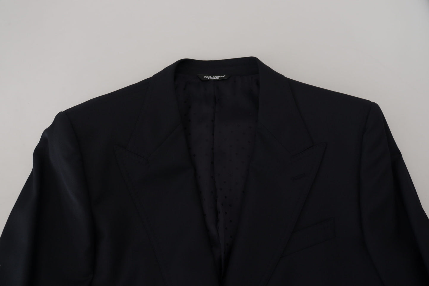 Blazer élégant bleu foncé à boutonnage simple Dolce & Gabbana