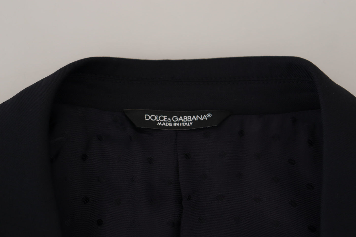 Blazer élégant bleu foncé à boutonnage simple Dolce & Gabbana