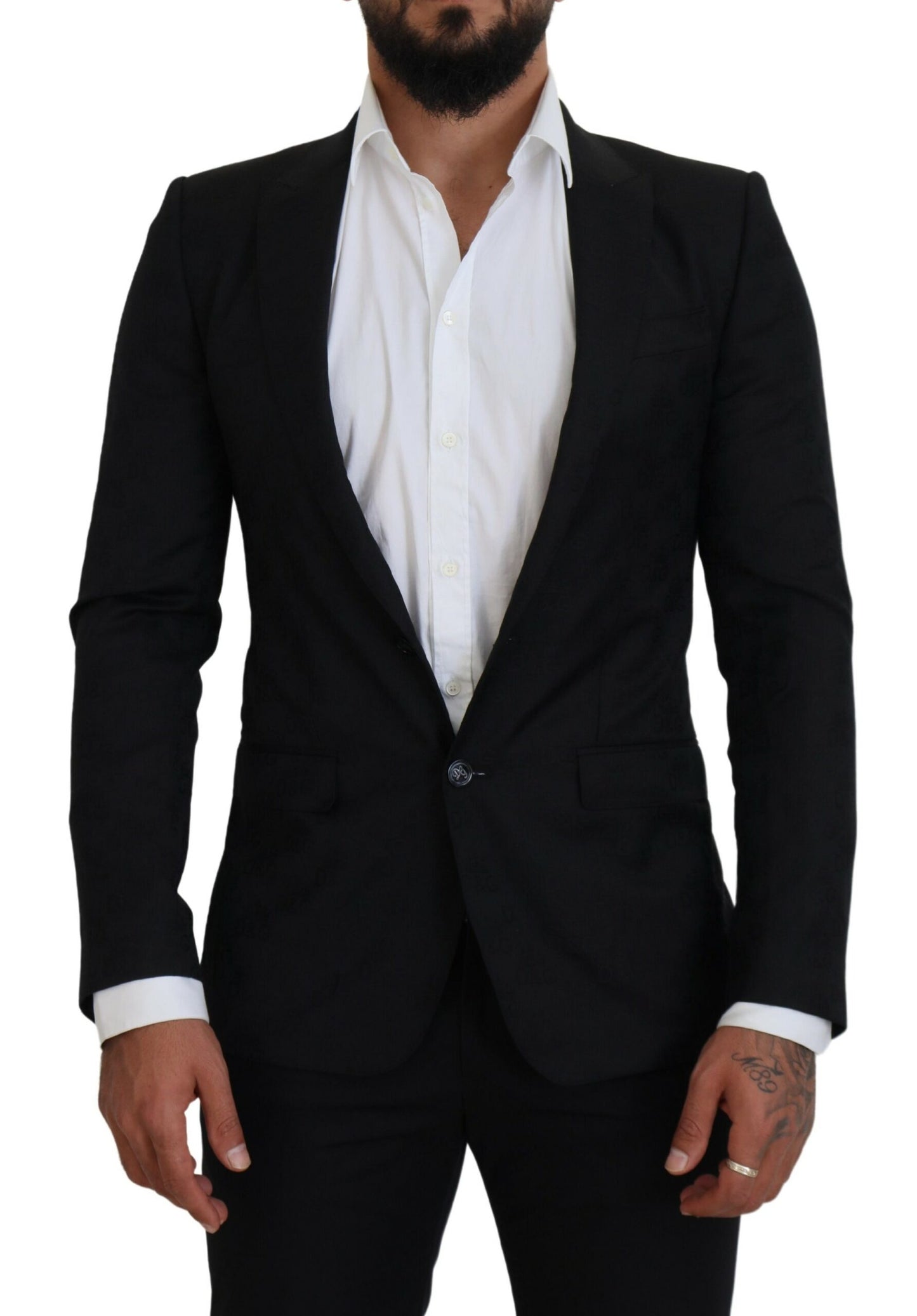 Blazer formel noir élégant style Martini Dolce & Gabbana