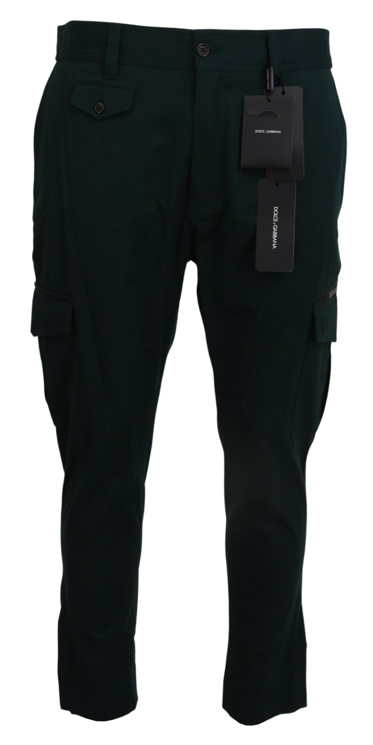 Jean cargo slim vert élégant Dolce & Gabbana