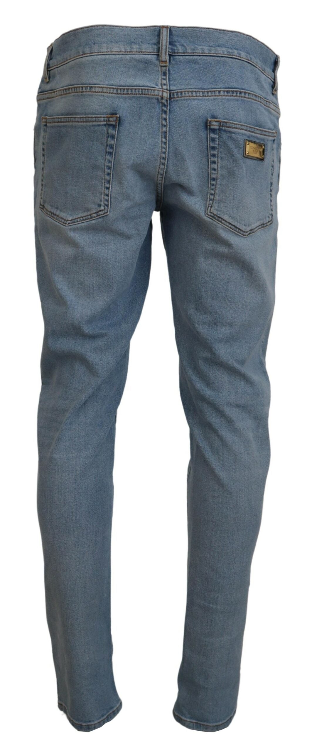 Pantalon en denim bleu clair élégant coupe slim Dolce & Gabbana