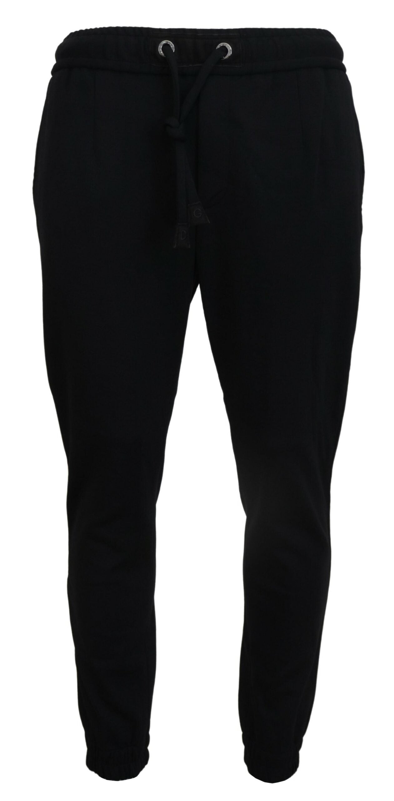 Pantalon de survêtement Dolce & Gabbana en laine mélangée noire élégante
