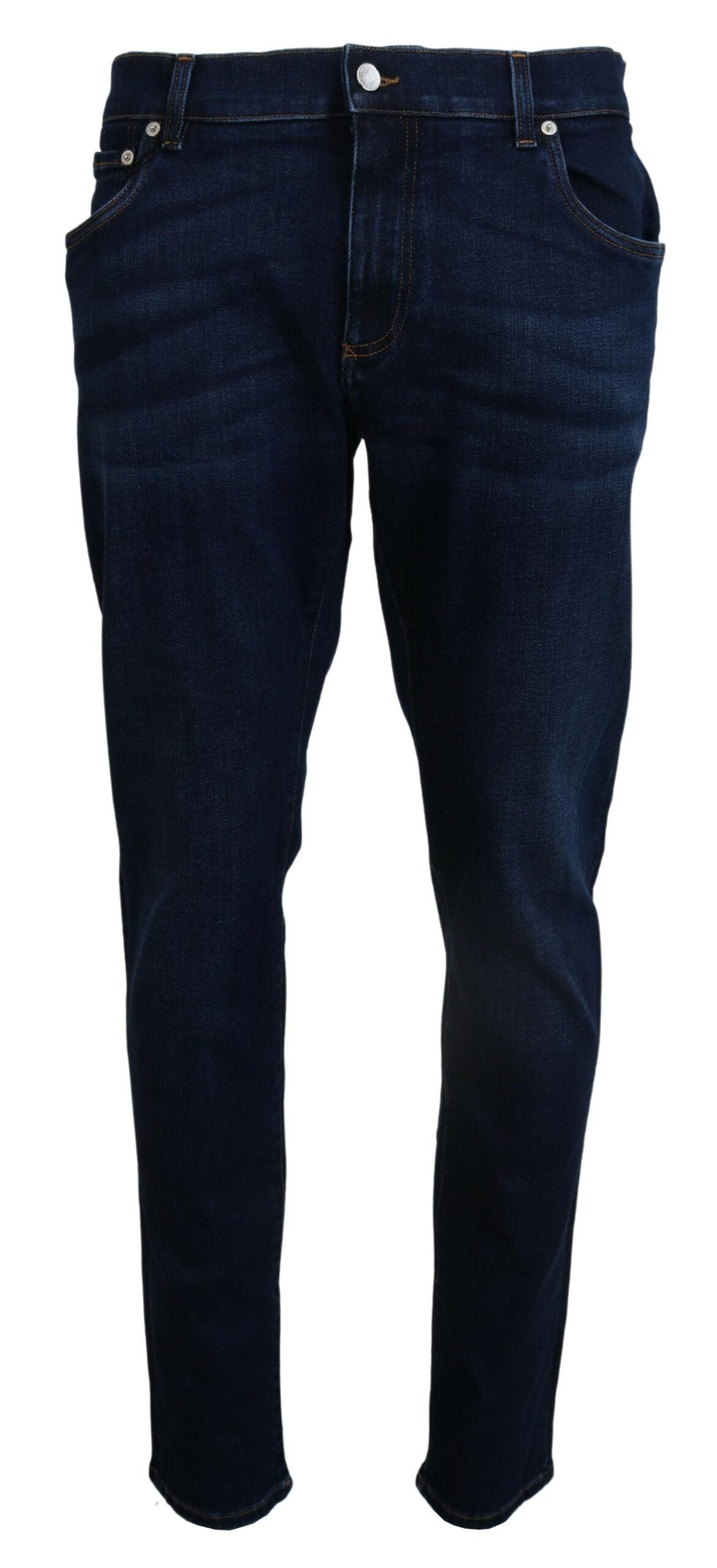 Jean slim élégant en denim bleu foncé Dolce & Gabbana