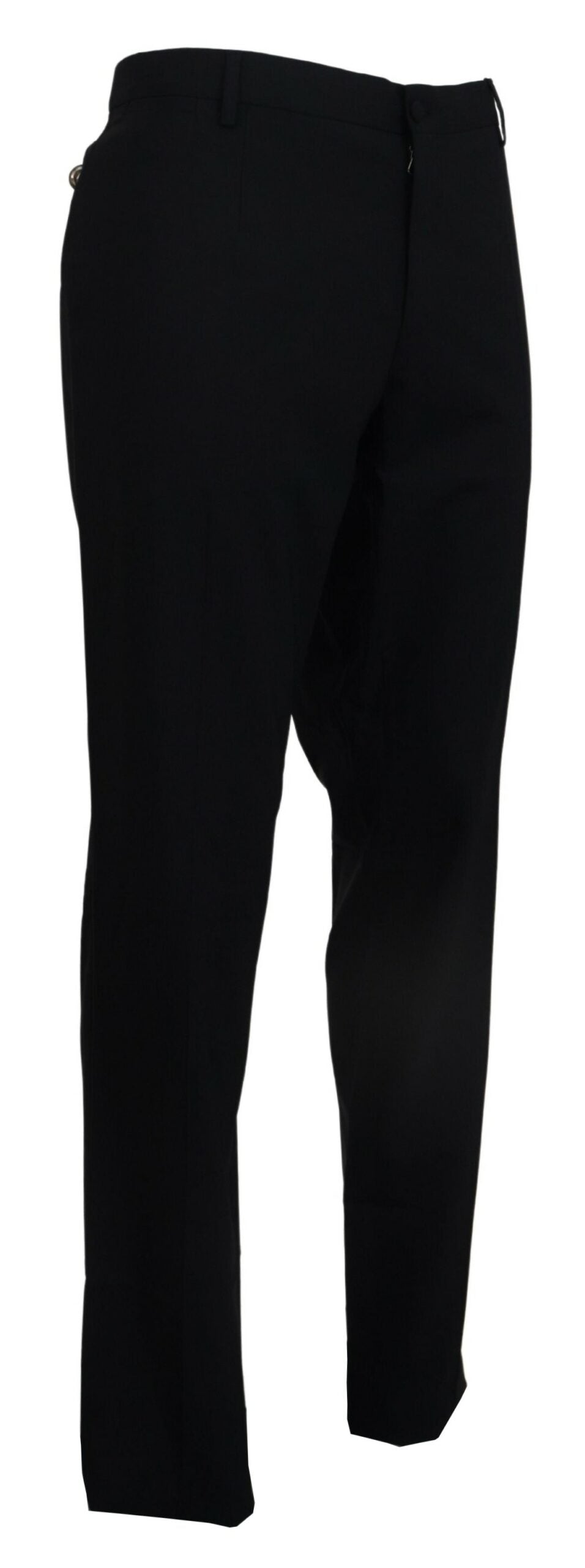 Pantalon élégant en laine mélangée coupe slim Dolce & Gabbana