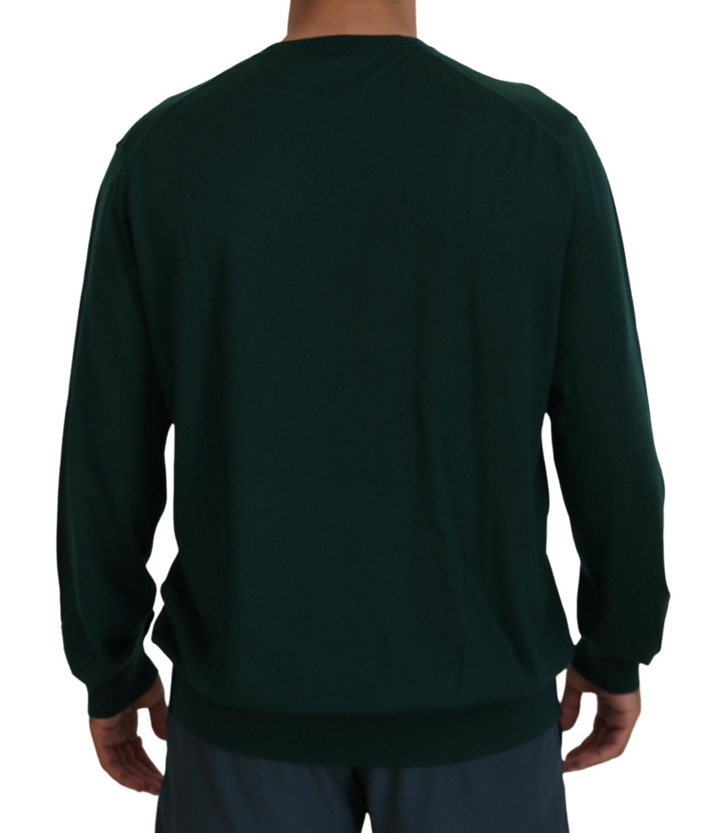 Dolce & Gabbana Green Cashmere V-neck Pullover Sweater by Dolce & Gabbana