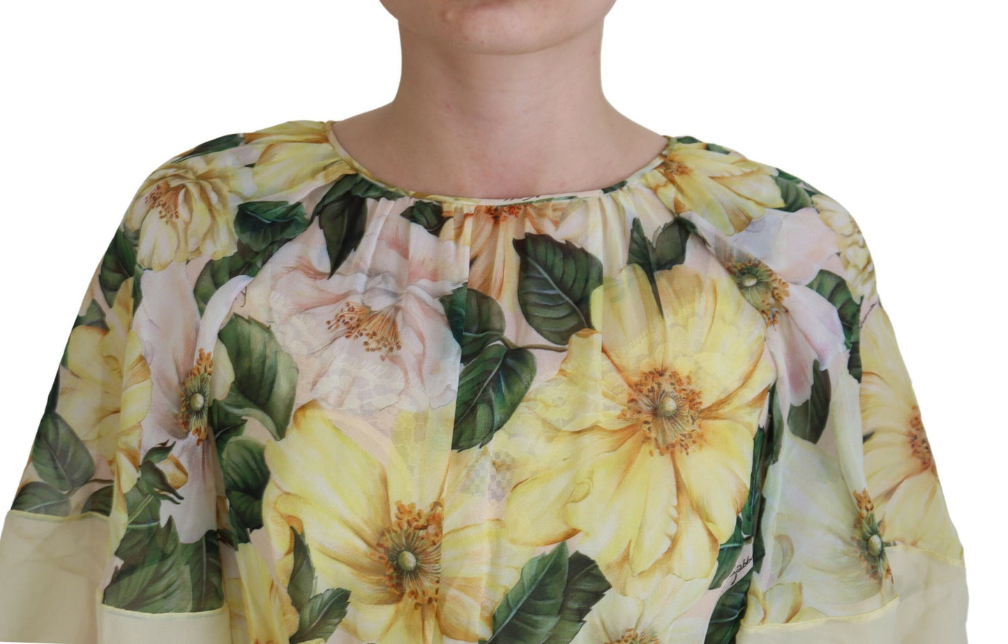 Dolce & Gabbana Multicolor Silk Floral Print Long Maxi Dress by Dolce & Gabbana