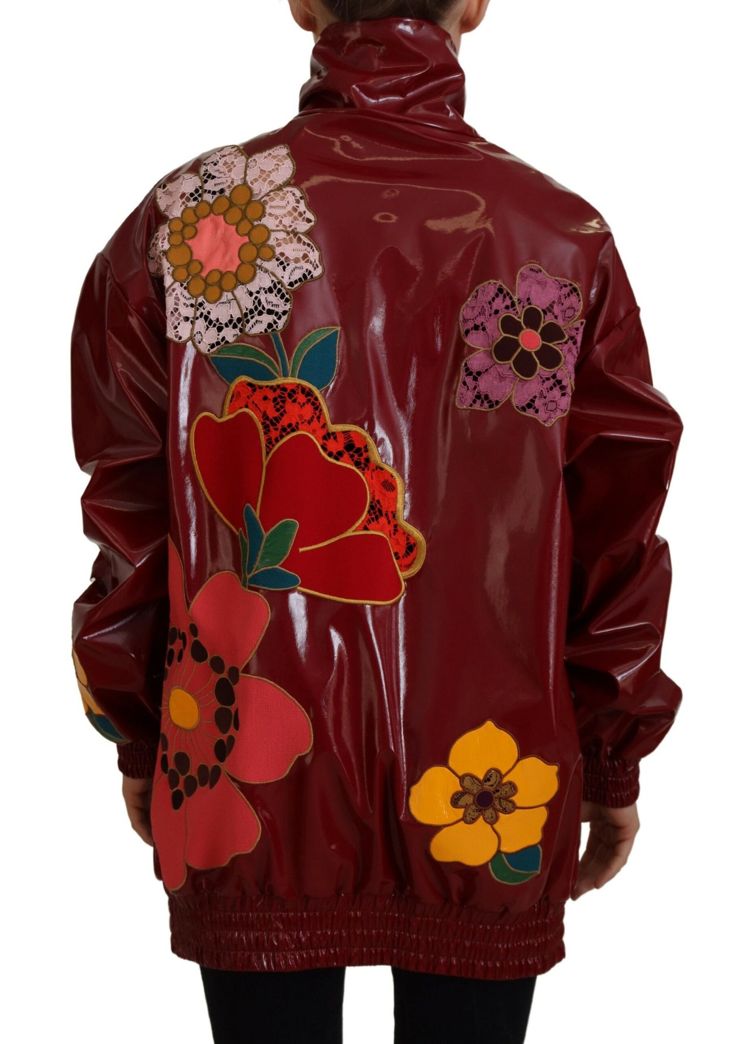Veste de luxe à fleurs marron Dolce & Gabbana