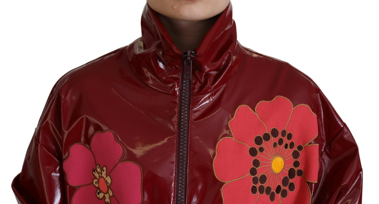 Veste de luxe à fleurs marron Dolce & Gabbana