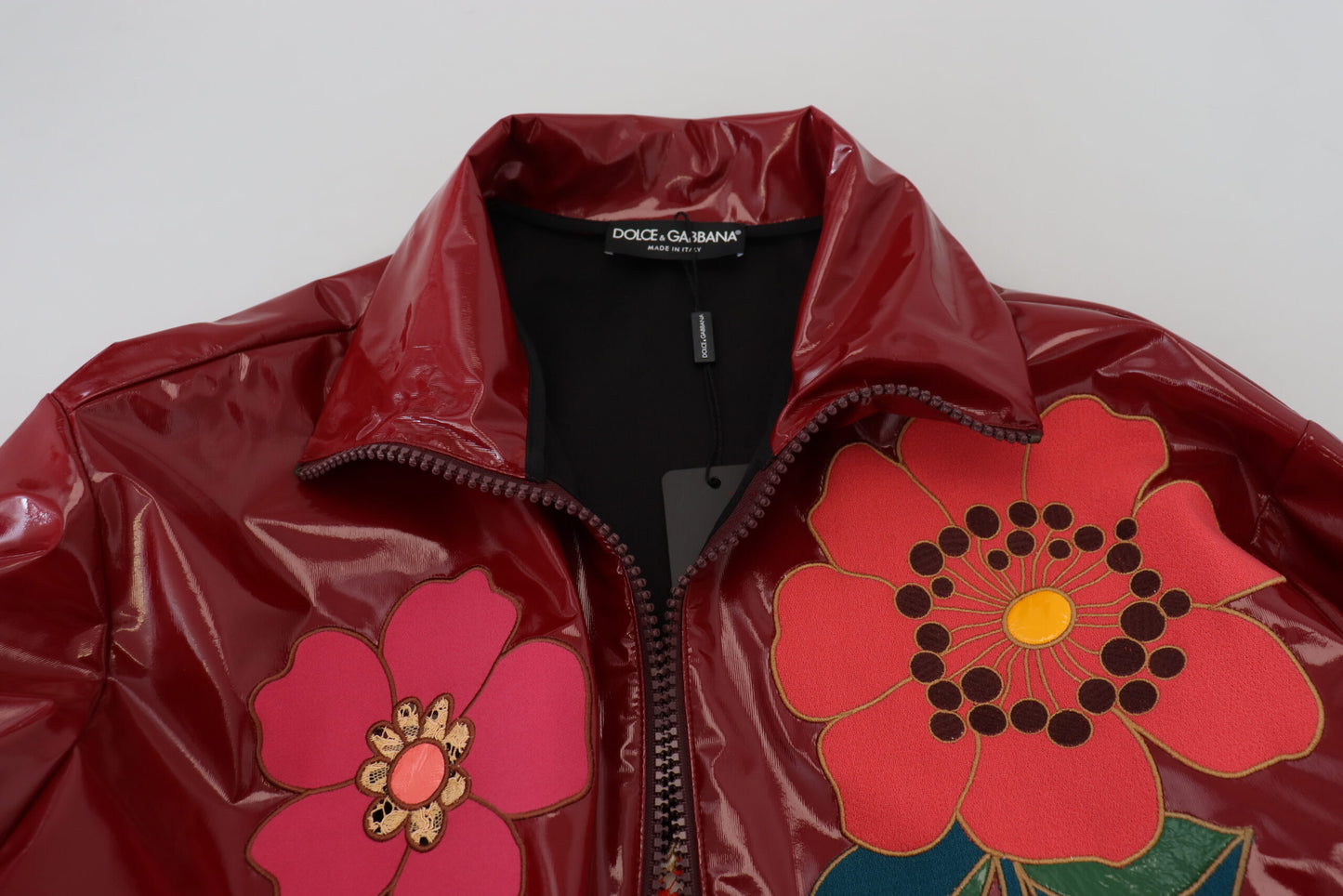 Veste de luxe à fleurs marron Dolce & Gabbana