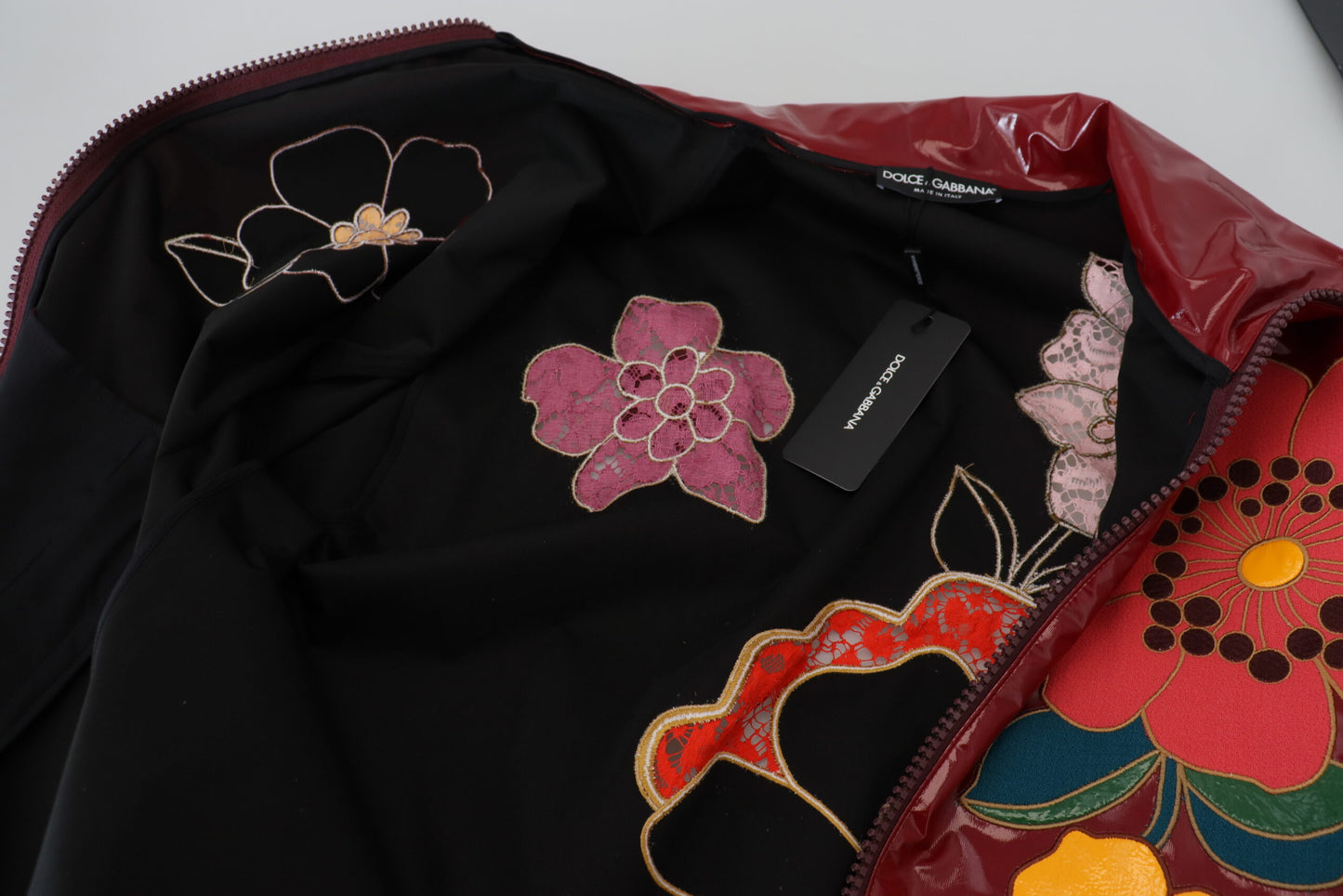 Veste de luxe à fleurs marron Dolce & Gabbana