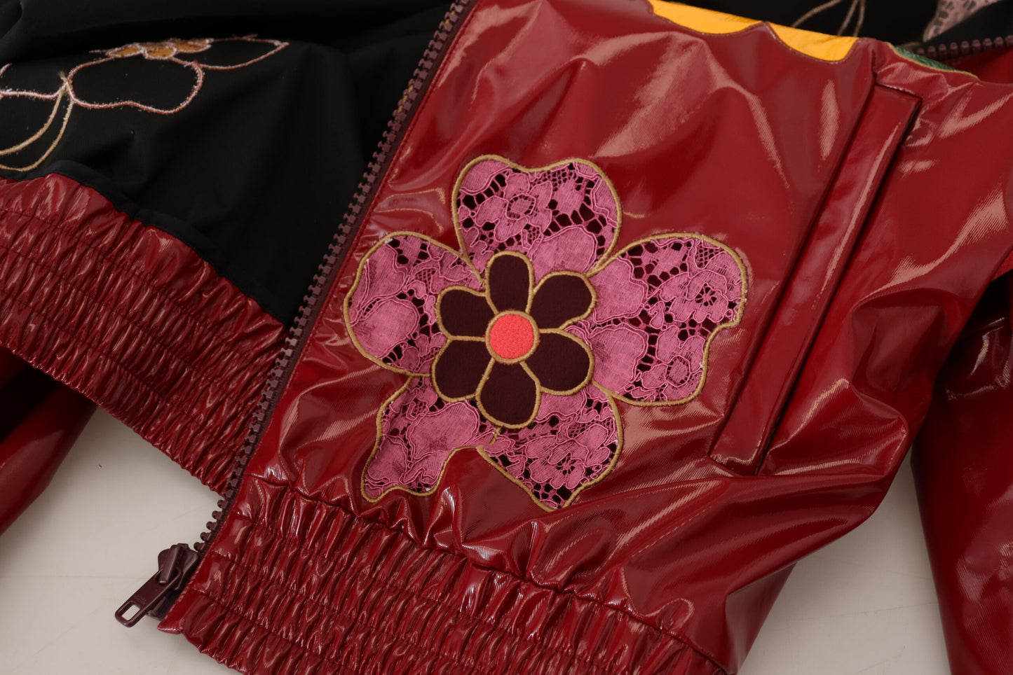 Veste de luxe à fleurs marron Dolce & Gabbana