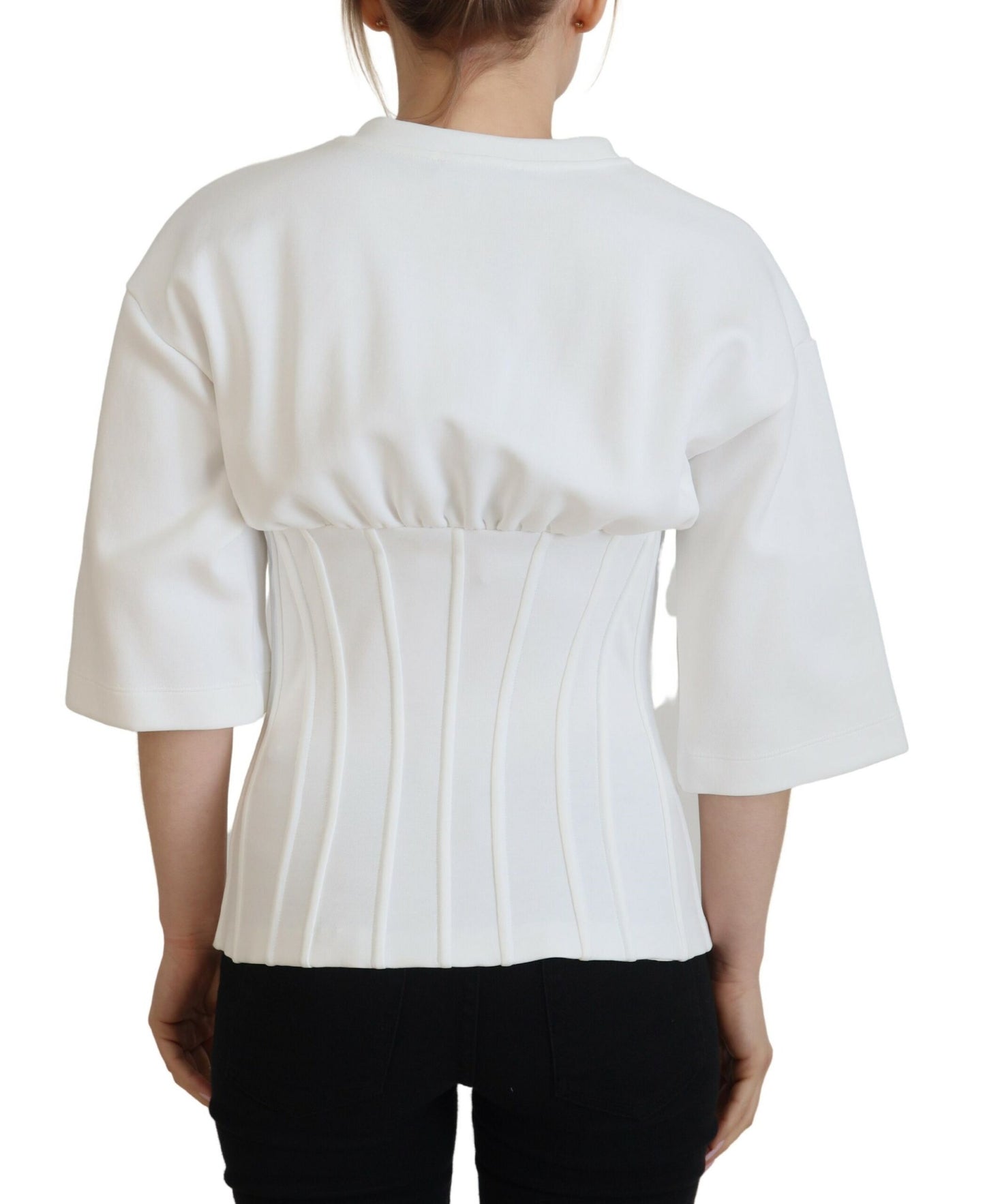 Chemisier t-shirt élégant style corset Dolce & Gabbana