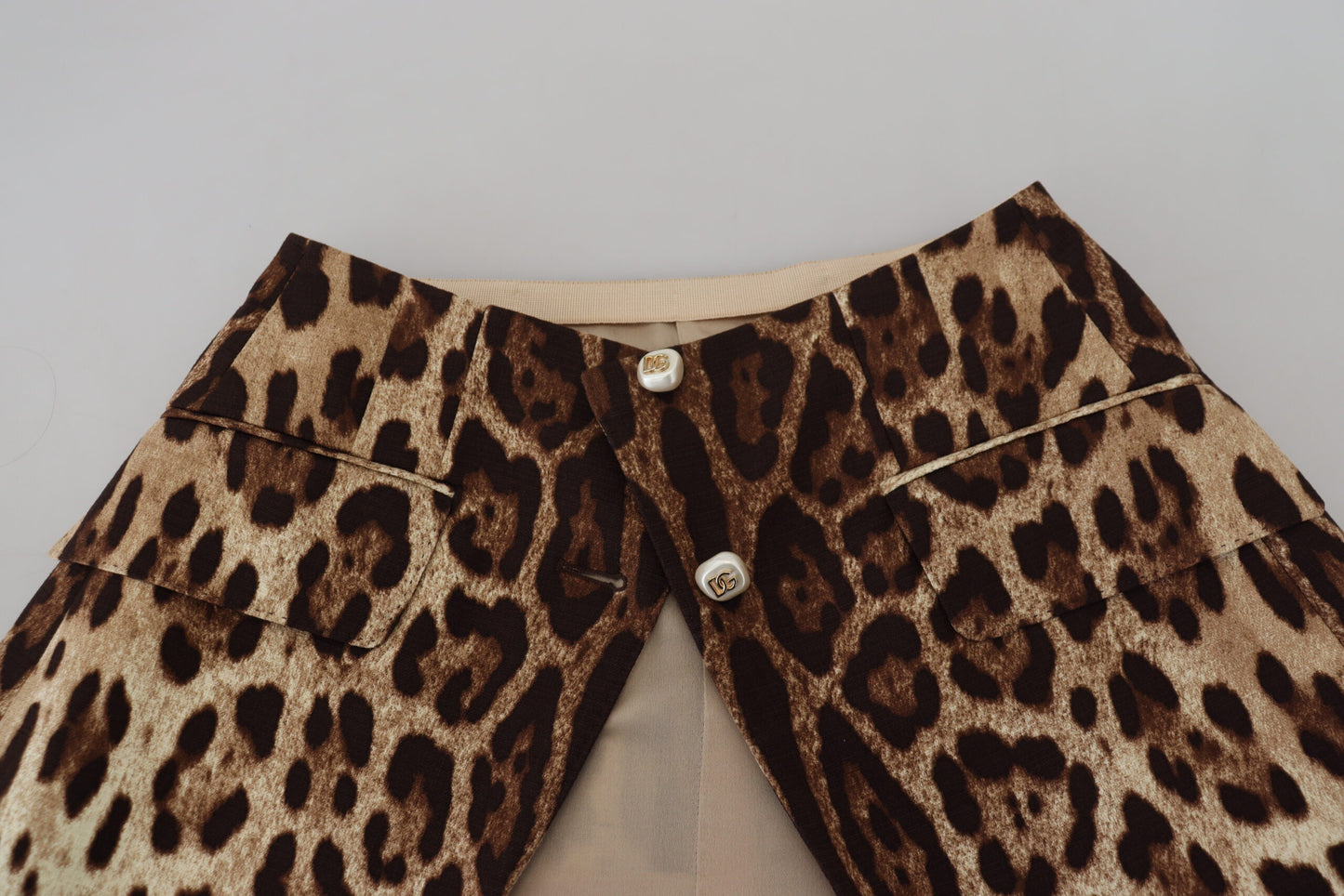 Mini-jupe léopard taille haute Dolce & Gabbana