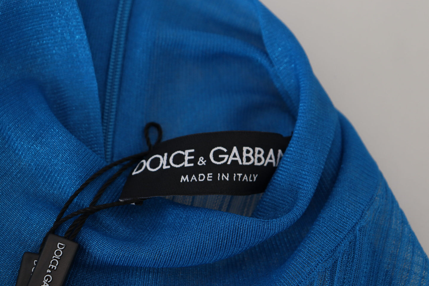 Dolce & Gabbana - Chemisier élégant en maille bleue