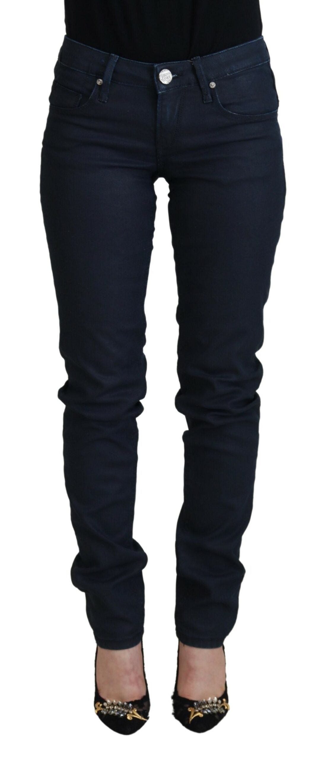 Jean skinny taille basse Eight Chic bleu