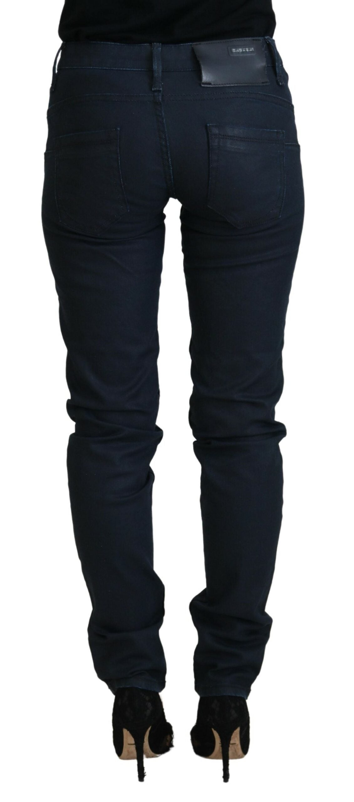 Jean skinny taille basse Eight Chic bleu