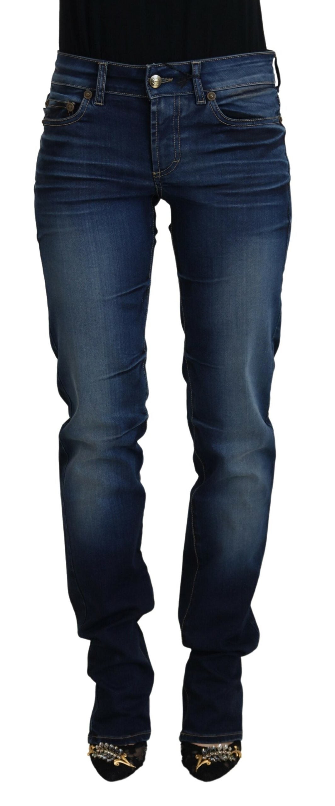 Just Cavalli Blue Cotton Women Casual Denim Jeans by Just Cavalli